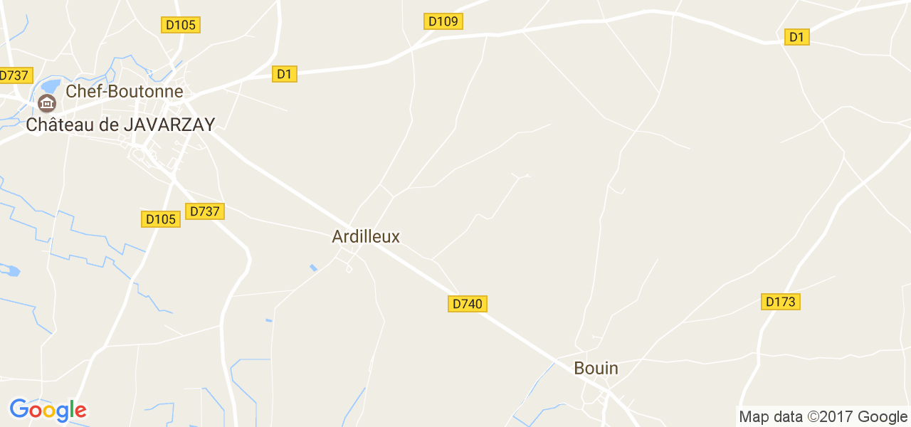 map de la ville de Ardilleux