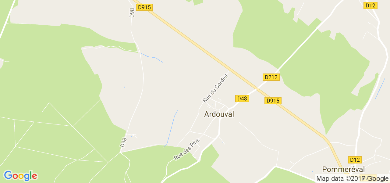 map de la ville de Ardouval