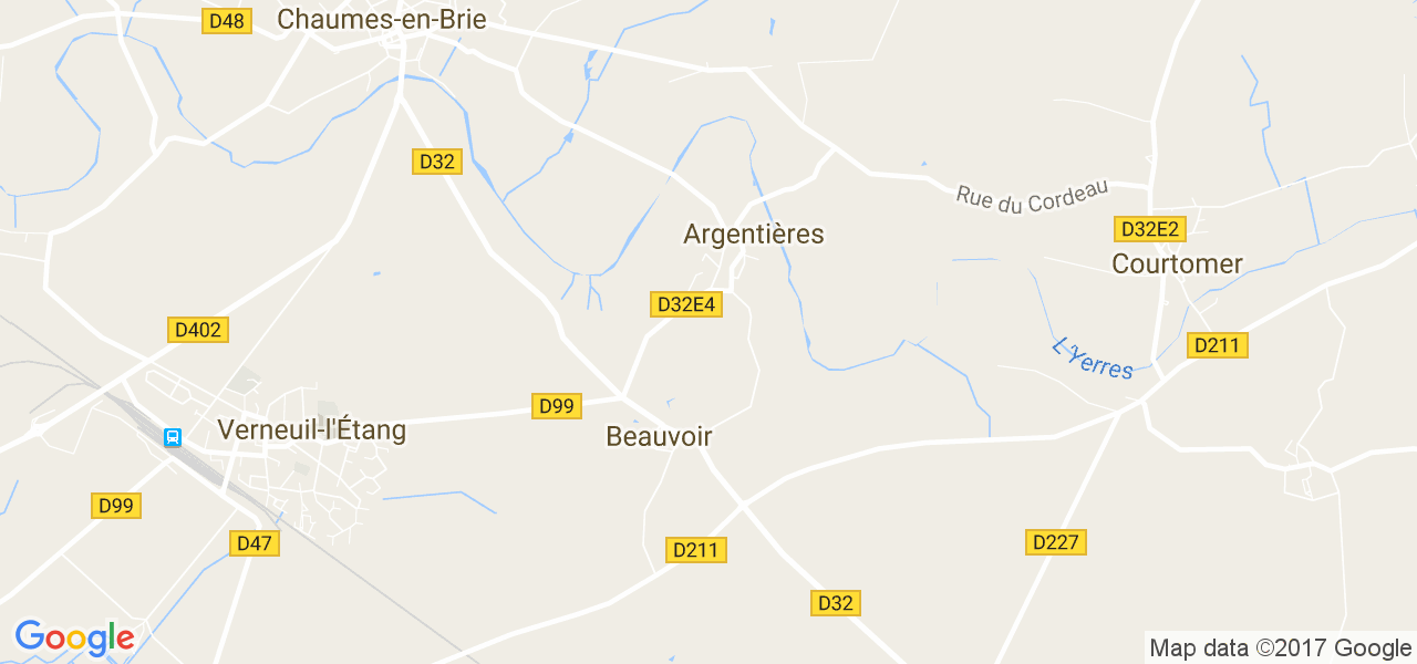 map de la ville de Argentières