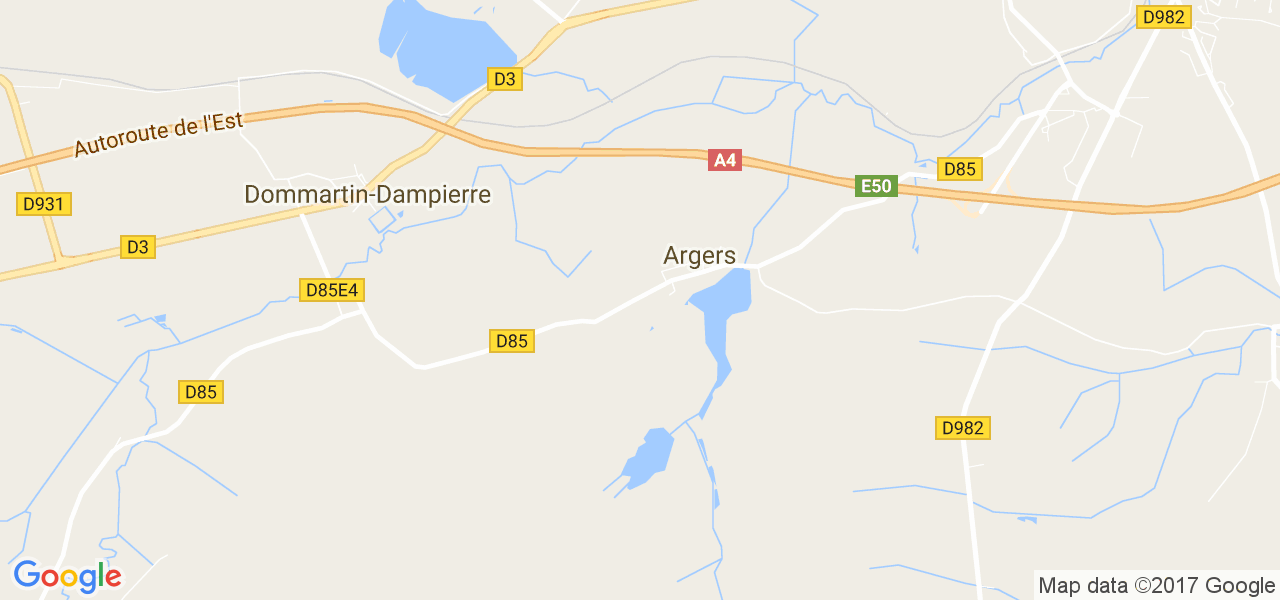 map de la ville de Argers