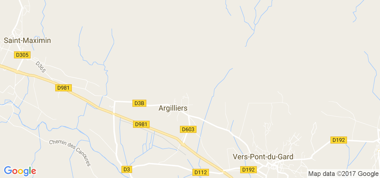 map de la ville de Argilliers