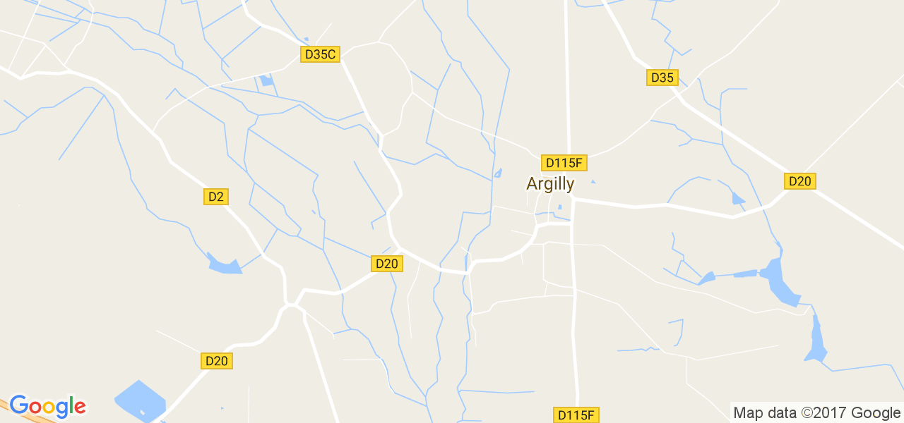 map de la ville de Argilly