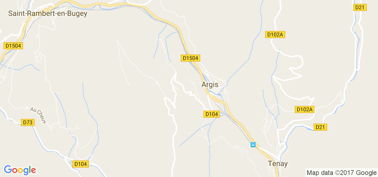 map de la ville de Argis