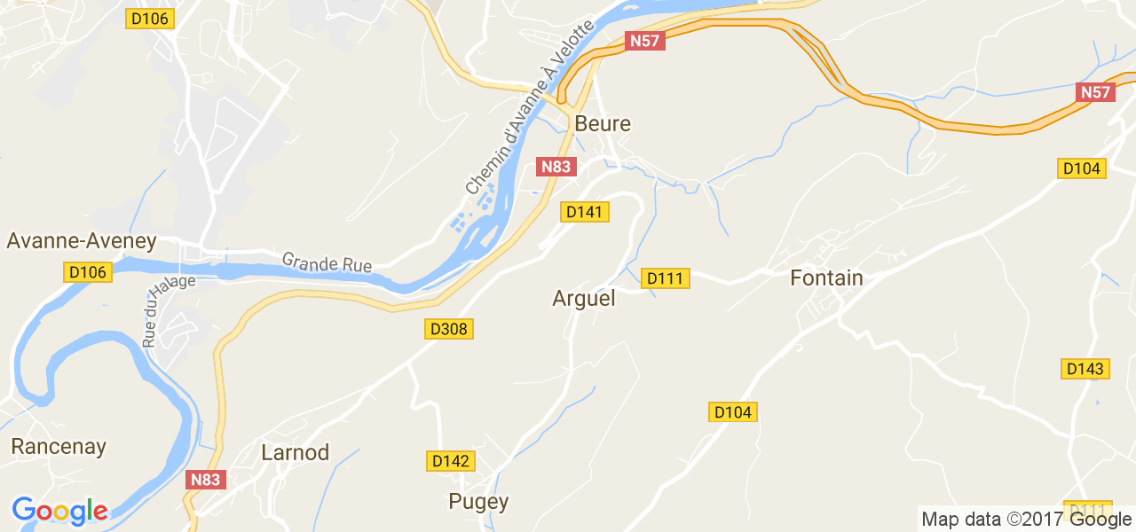 map de la ville de Arguel