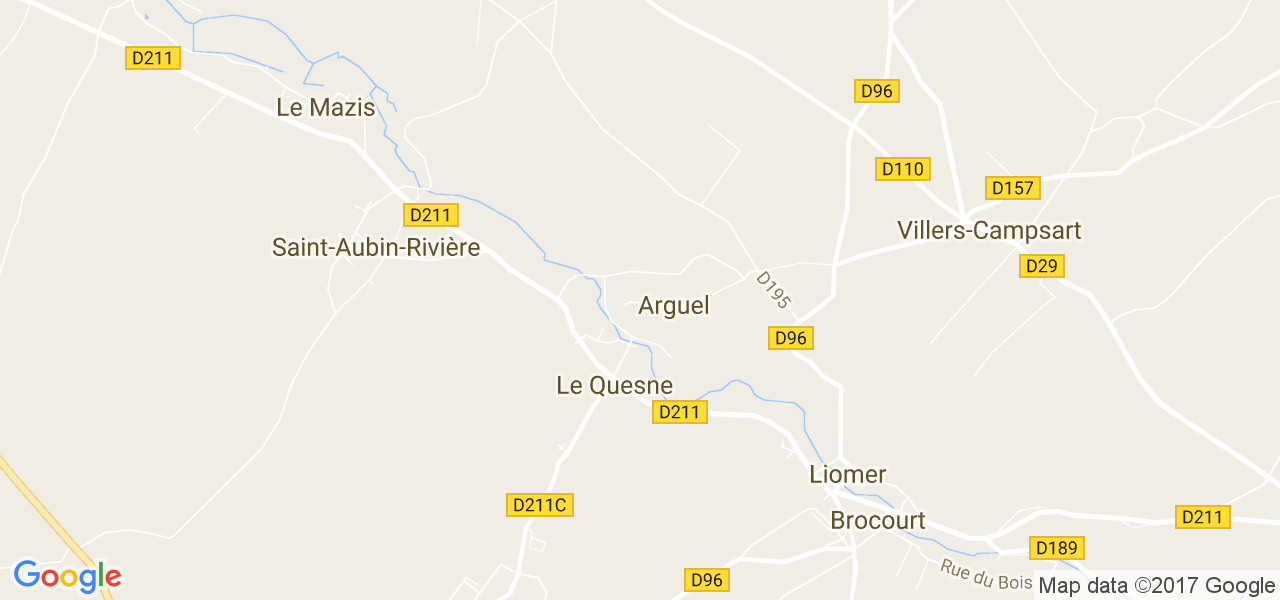 map de la ville de Arguel