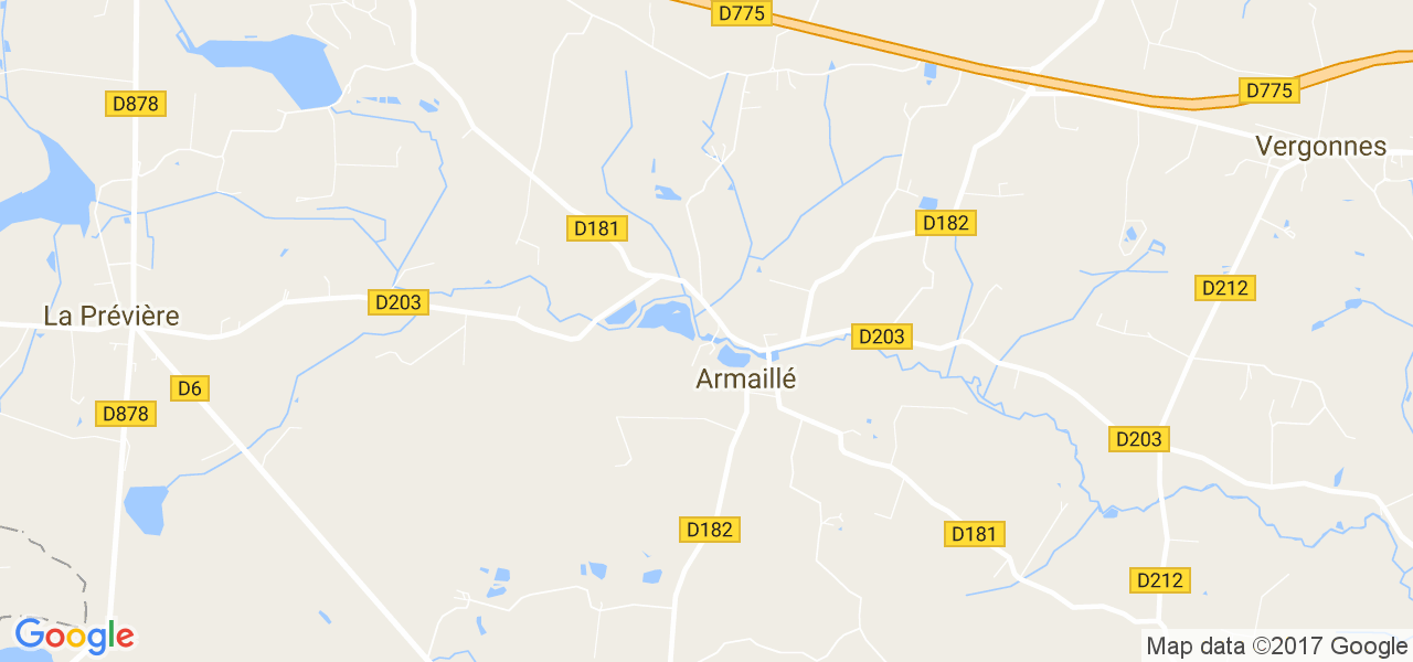 map de la ville de Armaillé