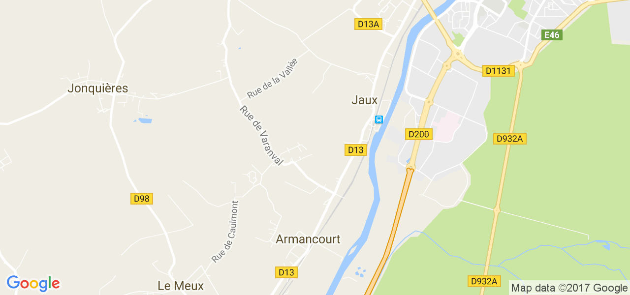 map de la ville de Armancourt