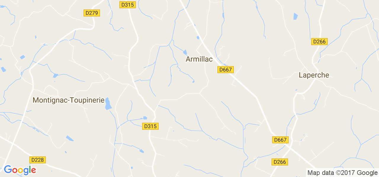 map de la ville de Armillac