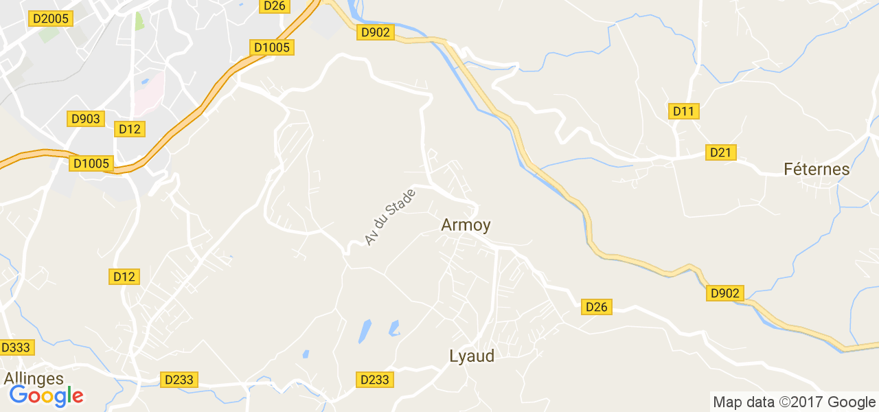 map de la ville de Armoy