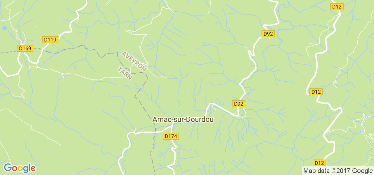 map de la ville de Arnac-sur-Dourdou