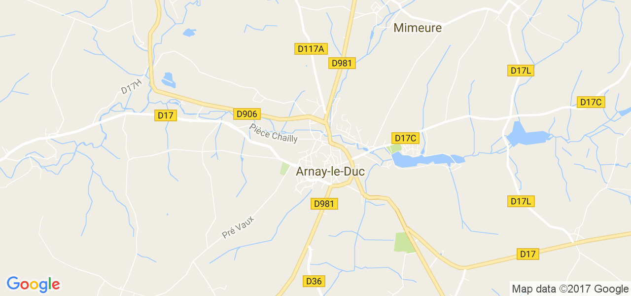 map de la ville de Arnay-le-Duc