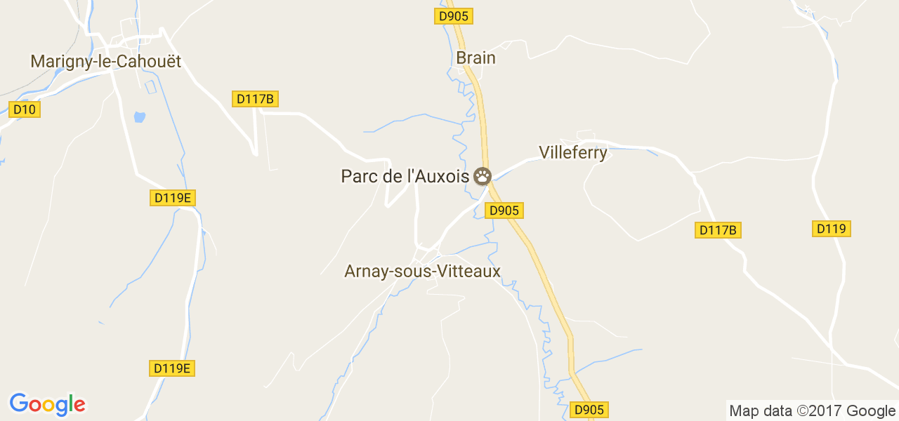 map de la ville de Arnay-sous-Vitteaux