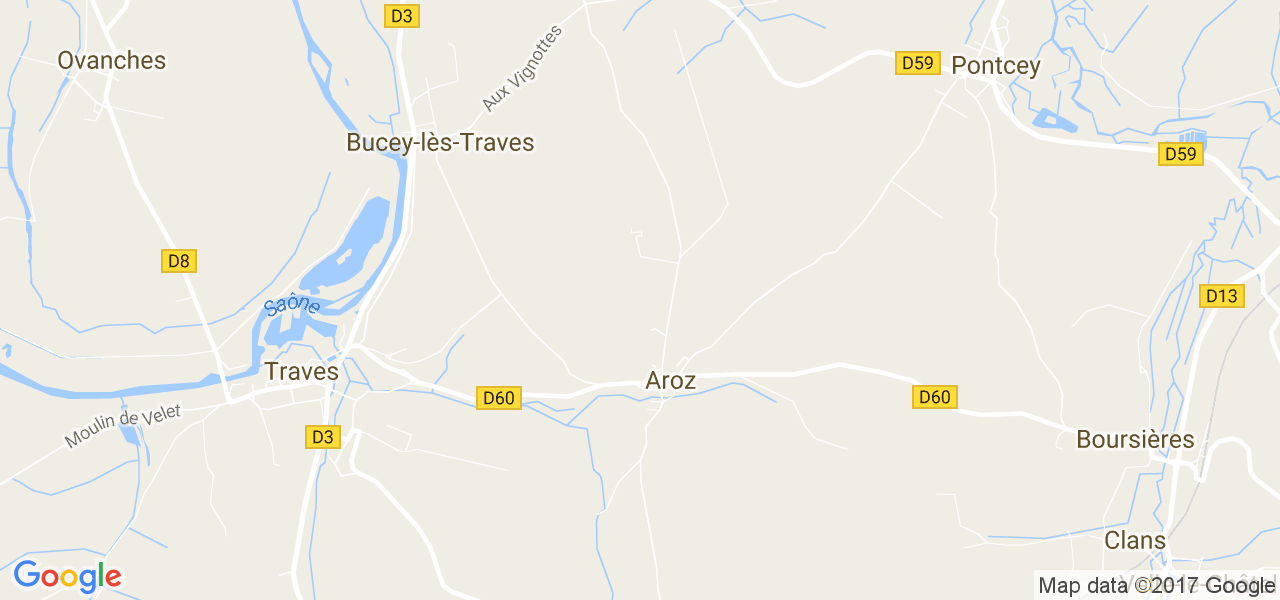 map de la ville de Aroz