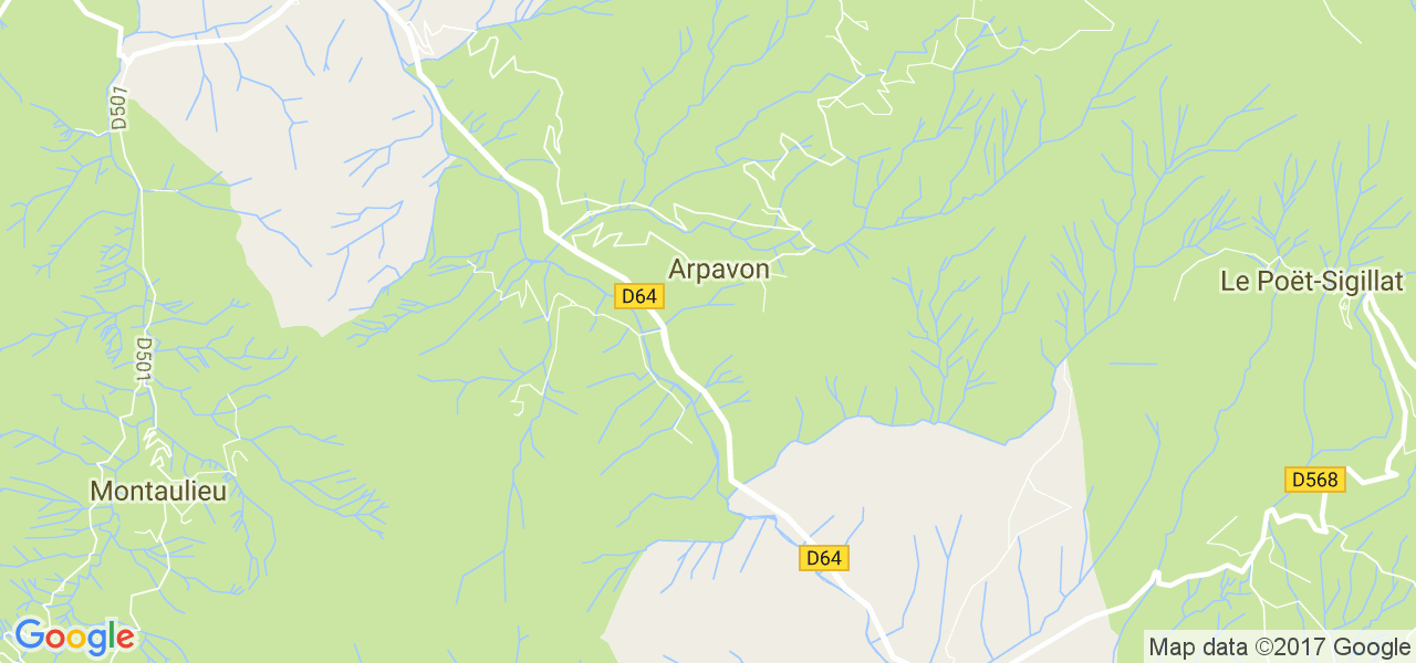 map de la ville de Arpavon