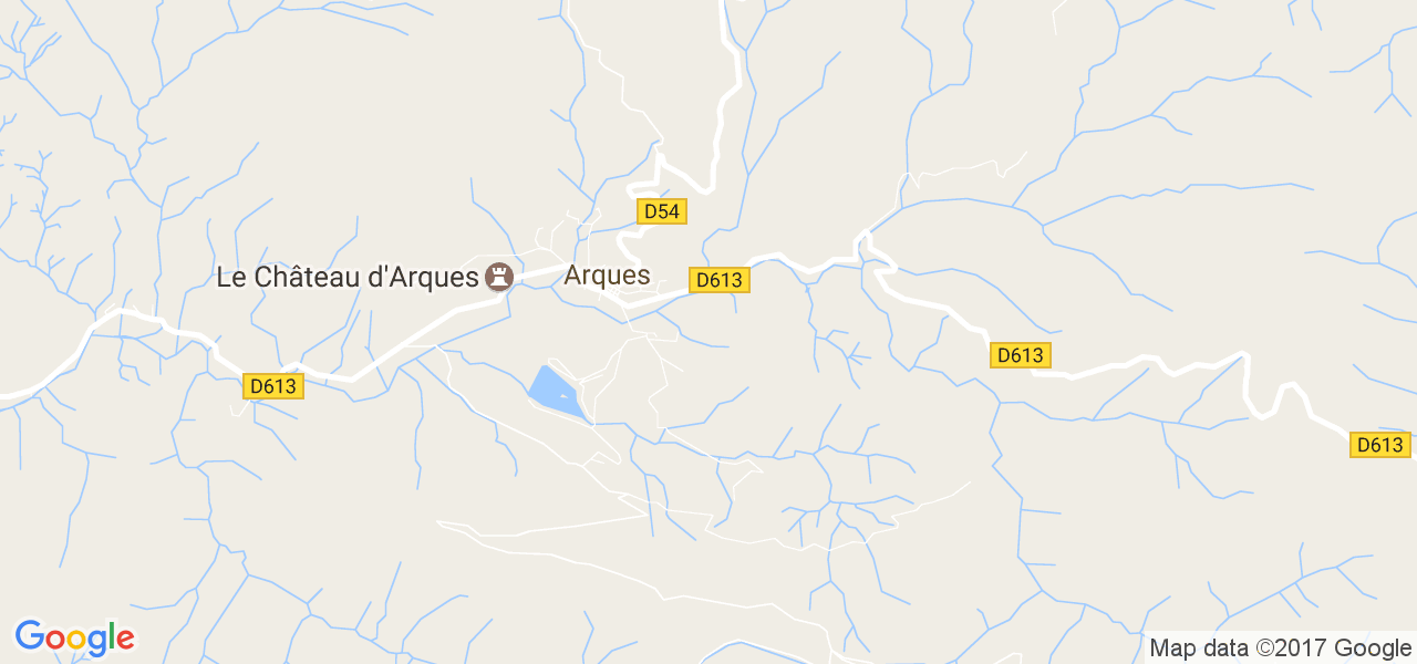 map de la ville de Arques