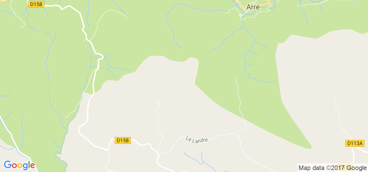 map de la ville de Arre