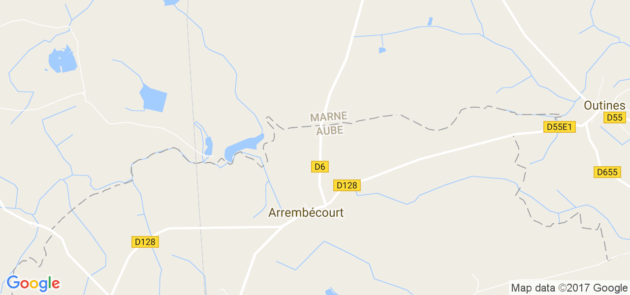 map de la ville de Arrembécourt