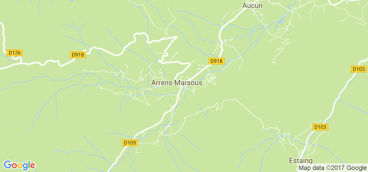 map de la ville de Arrens-Marsous