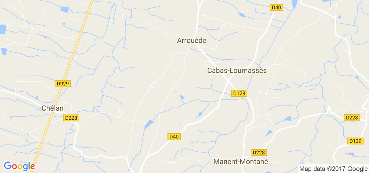 map de la ville de Arrouède