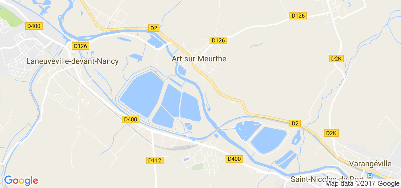 map de la ville de Art-sur-Meurthe