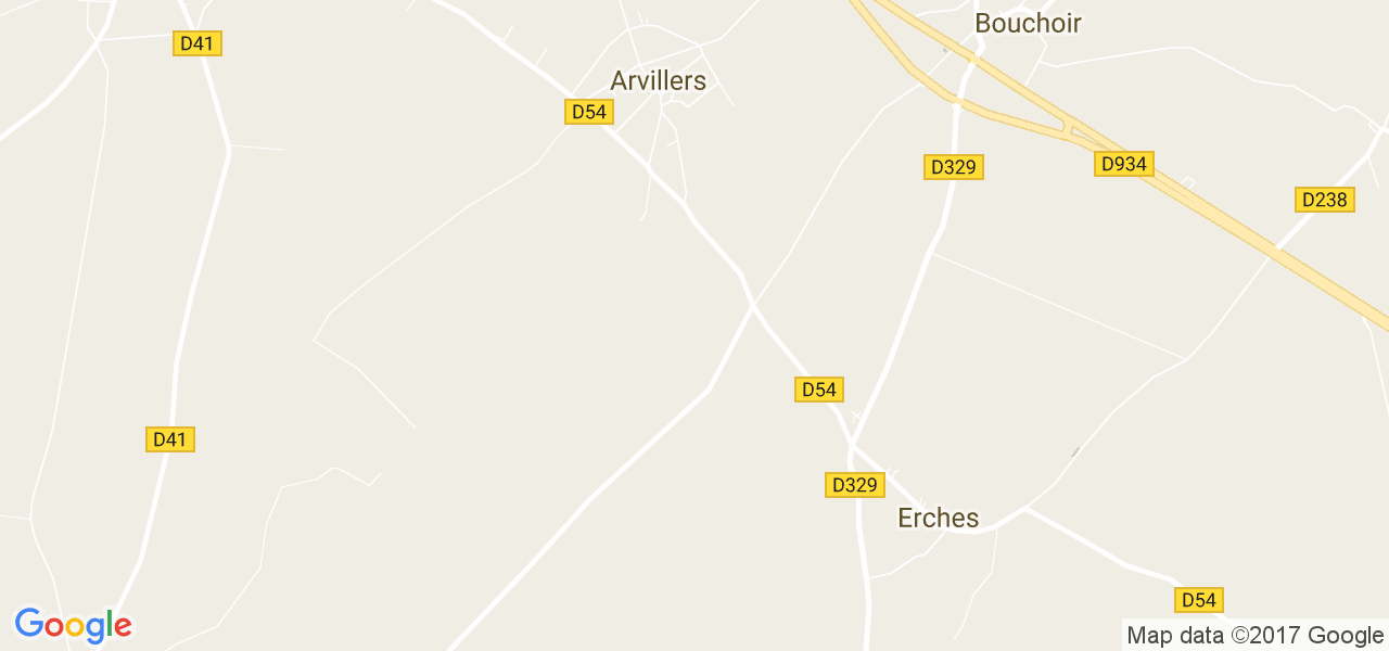 map de la ville de Arvillers