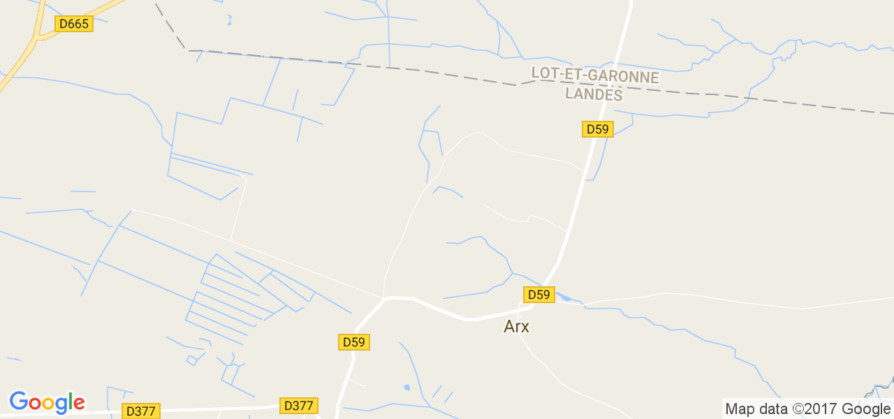 map de la ville de Arx