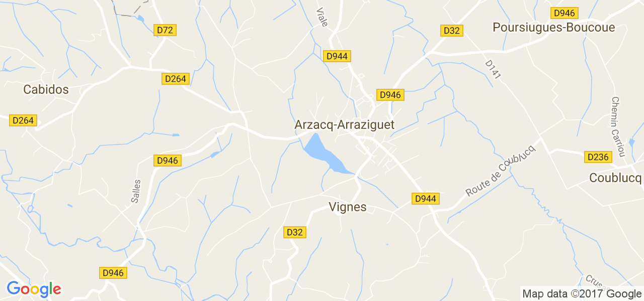 map de la ville de Arzacq-Arraziguet