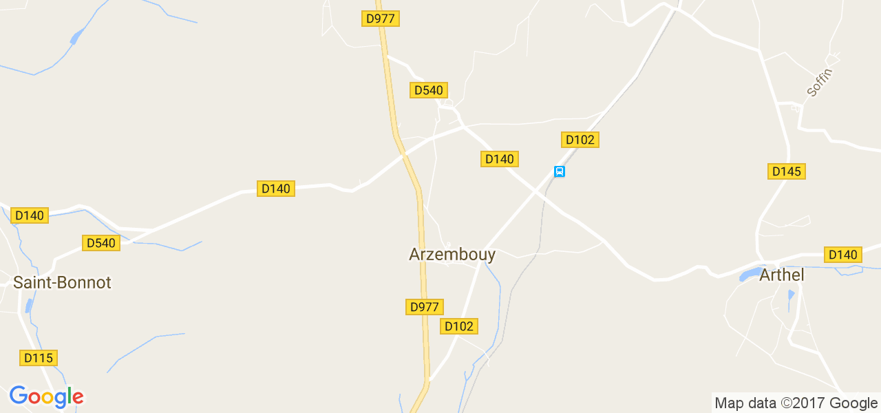 map de la ville de Arzembouy