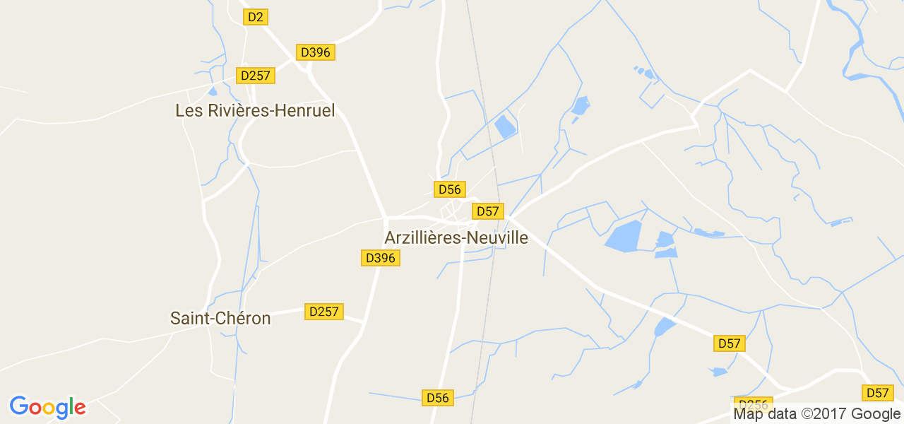 map de la ville de Arzillières-Neuville