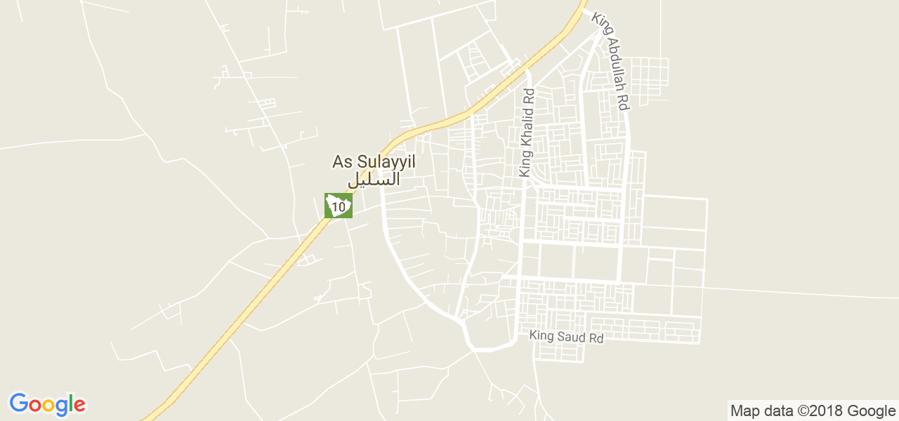 map of the city of As Sulayyil