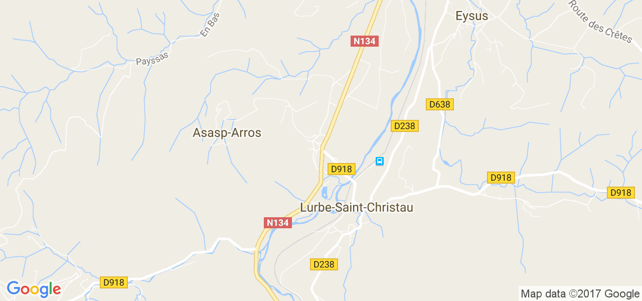 map de la ville de Asasp-Arros