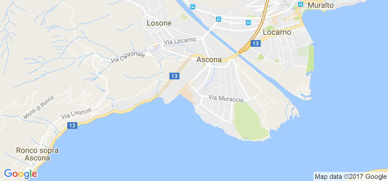 map de la ville de Ascona