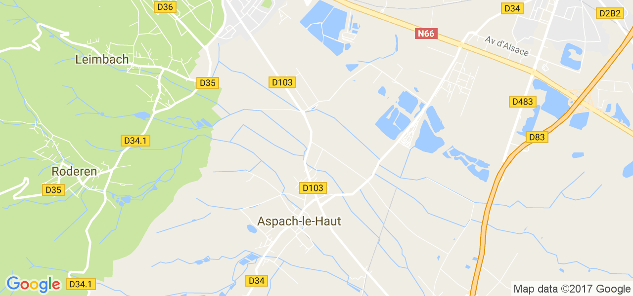 map de la ville de Aspach-le-Haut