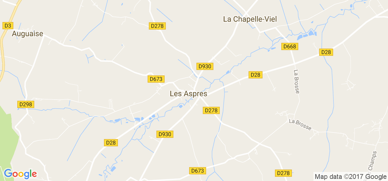 map de la ville de Aspres
