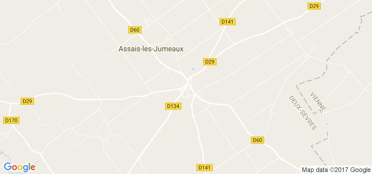 map de la ville de Assais-les-Jumeaux