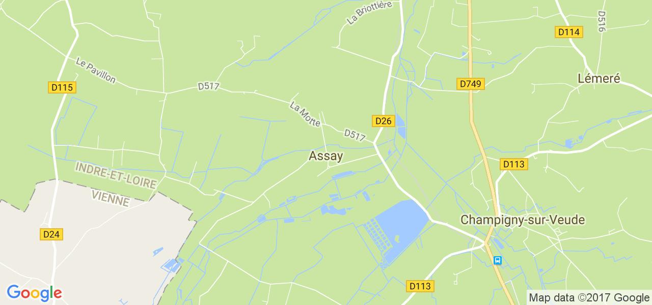 map de la ville de Assay