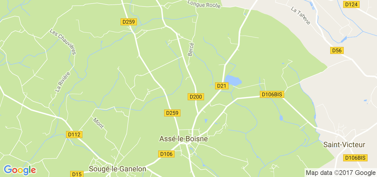 map de la ville de Assé-le-Boisne