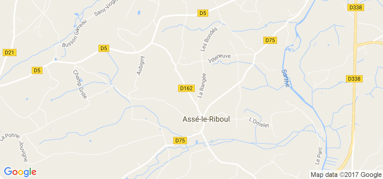 map de la ville de Assé-le-Riboul