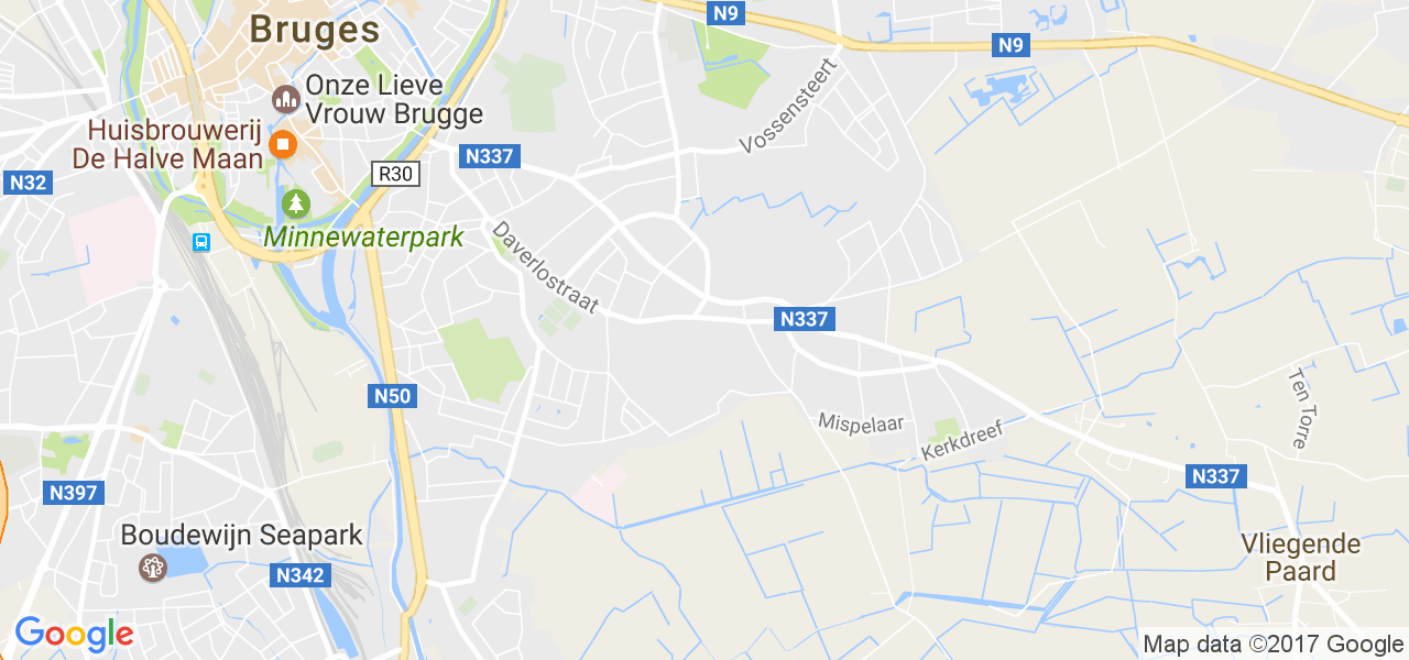 map de la ville de Assebroek