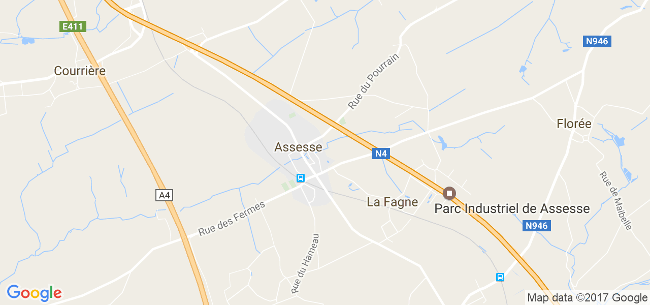 map de la ville de Assesse