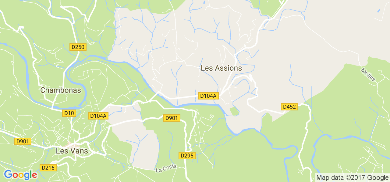 map de la ville de Assions