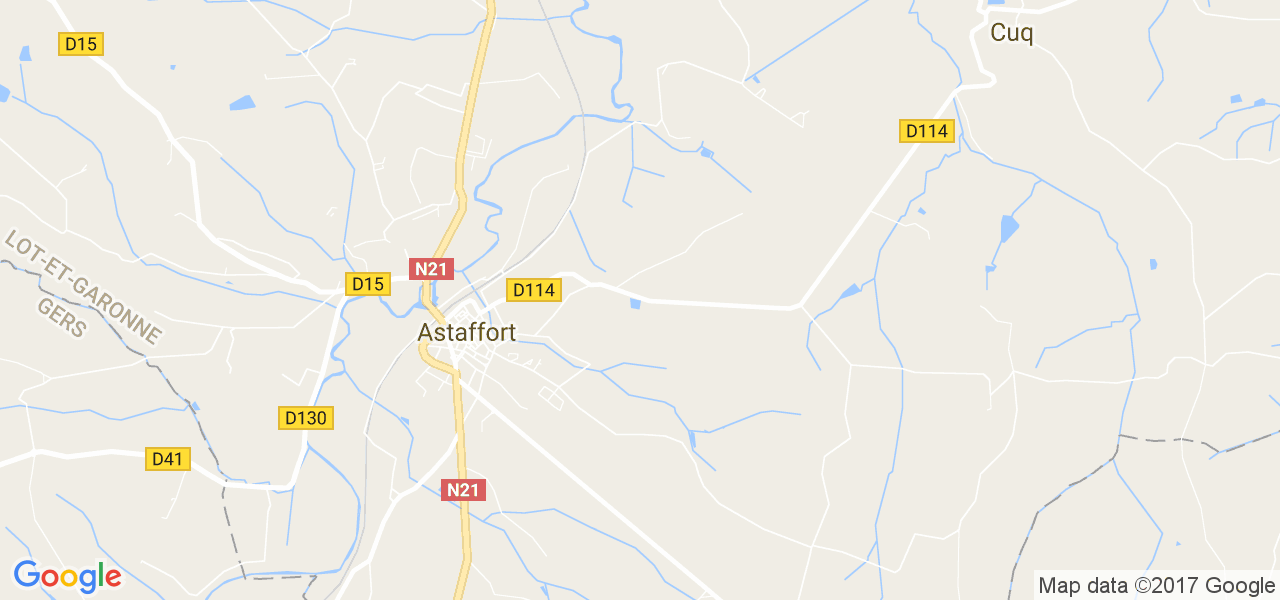 map de la ville de Astaffort