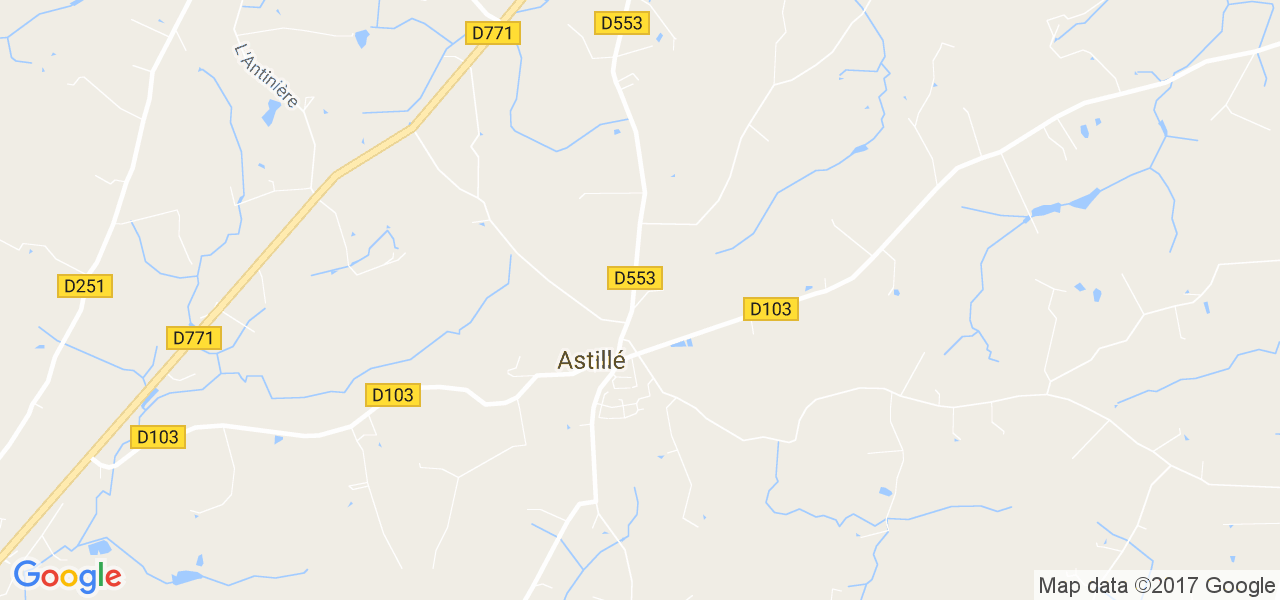 map de la ville de Astillé