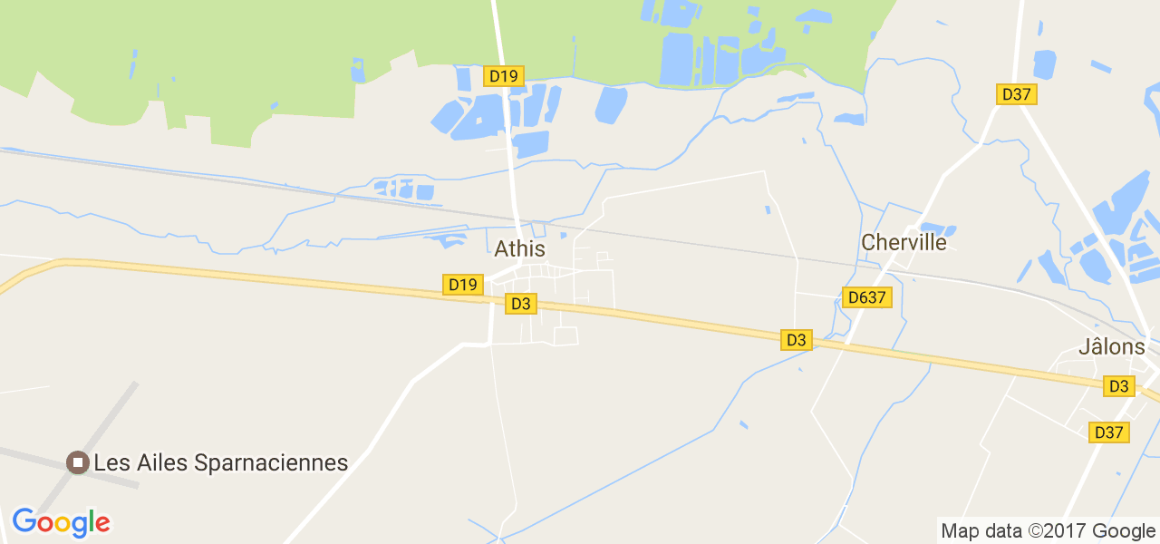 map de la ville de Athis