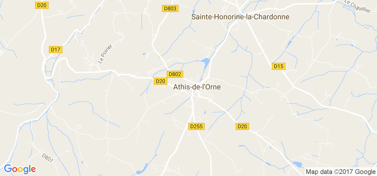 map de la ville de Athis-de-l'Orne