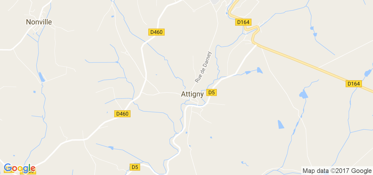 map de la ville de Attigny