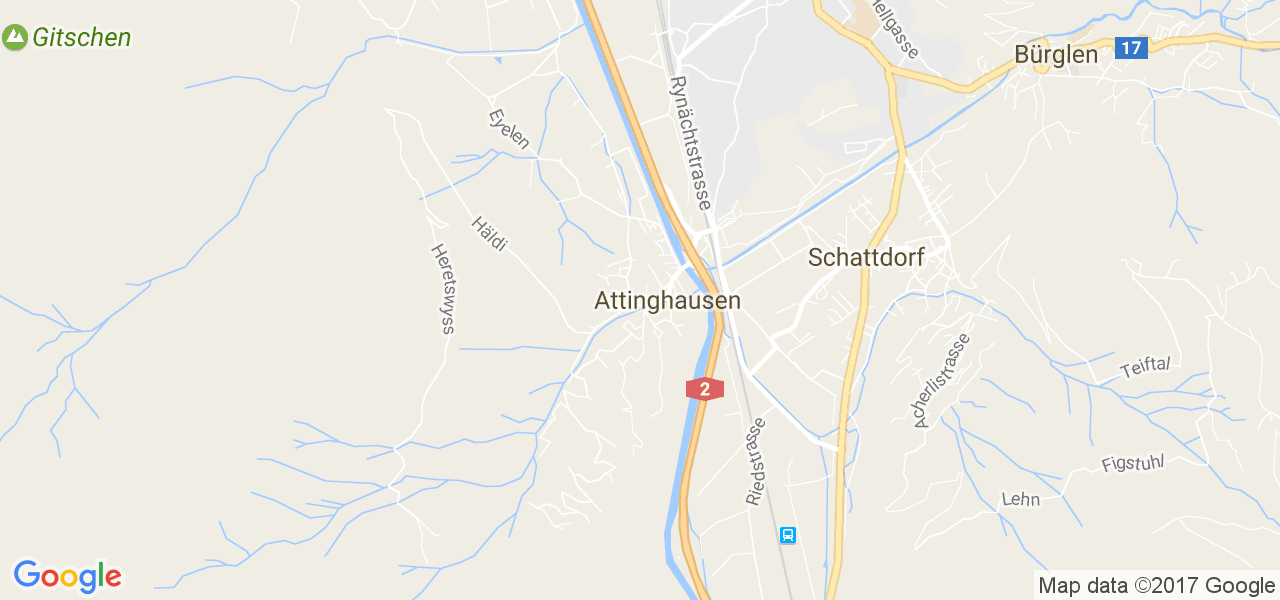 map de la ville de Attinghausen