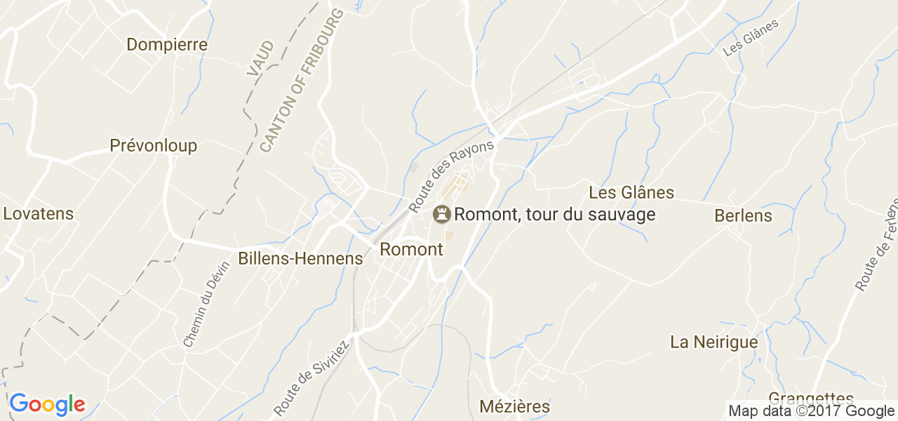 map de la ville de Au