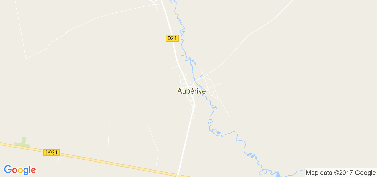 map de la ville de Aubérive