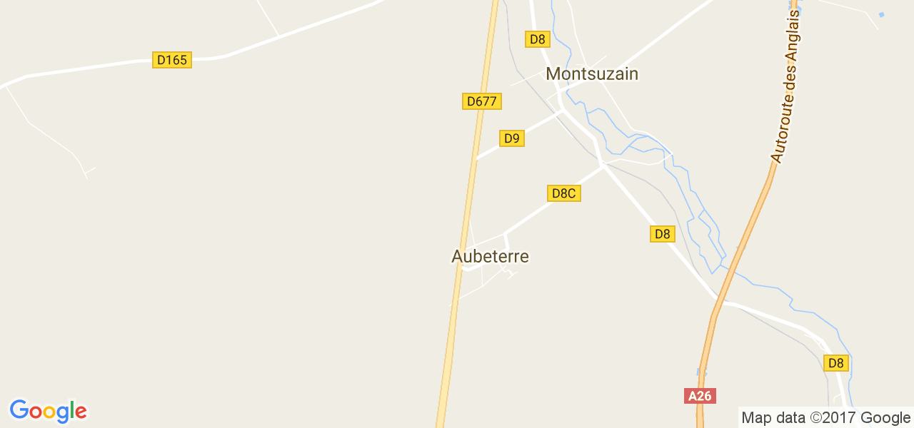 map de la ville de Aubeterre